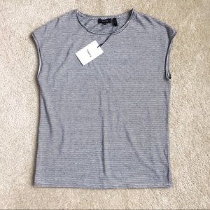 NWT Theory Linen Striped Tee